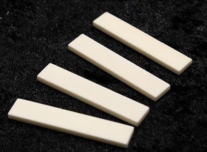 Ébauches de nut et de selle de guitare en os de buffle écologiques ILAHI, polies, carrées, de haute qualité - Product Image 1