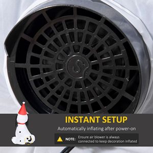 Decorazioni Natalizie Gonfiabili da Esterno per Cani di 6 Piedi con Luci LED e Cappello da Babbo Natale, Decorazioni Natalizie da Giardino - Product Image 6