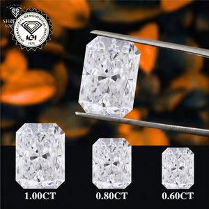 Diamants naturels taille radiant, 1,00 carat, couleur E, pureté VVS2, diamants cultivés en laboratoire CVD, fournisseur de diamants en gros d'Inde - Product Image 1