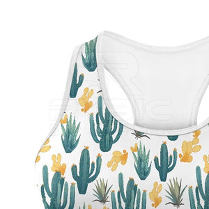 Soutien-gorge de sport pour femme avec logo personnalisé, sublimation, conçu pour un confort maximal avec tissu élastique doux et style athlétique moderne - Product Image 3
