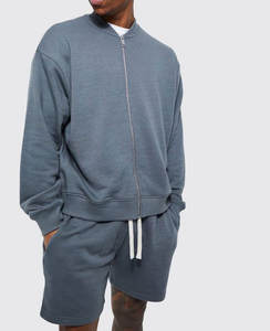 Conjuntos de sudaderas con capucha de alta calidad al por mayor, chándal personalizado deportivo para Fitness, chándales de algodón transpirables de gran tamaño - Product Image 1