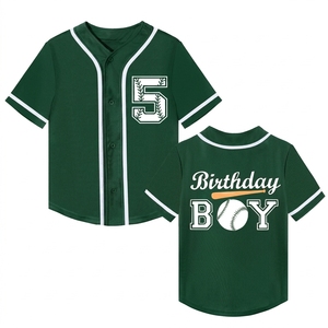 Maillot de baseball unisexe personnalisé 2025 à manches courtes, respirant, brodé, uniforme de baseball pour jeunes, athlétique - Product Image 3