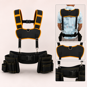 Ceinture porte-outils Oxford robuste et personnalisable avec bretelles ergonomiques rembourrées et organisateurs de travail ajustables - Product Image 2