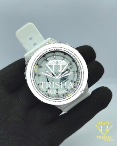 Premium VVS Moissanite Diamond Watch 925 Sterling Silver Custom Luxury <b>Wristwatch</b> For Men Women - Product Image 2