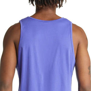 Men's Solid <b>Purple</b> O Neck Knitted Tank Top Casual Sleeveless <b>Vest</b> Plain Dyed Style - Product Image 6