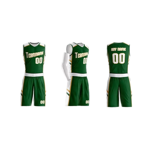 Último Diseño de Camiseta de Baloncesto 2026, Uniforme de Baloncesto Verde y Amarillo - Product Image 3