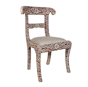 Chaises de décoration intérieure modernes écologiques en os incrusté faites à la main de luxe indiennes pour cadeaux de mariage et fêtes, utilisation en salon, exportation Inde - Product Image 4