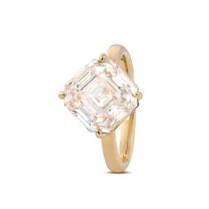 แหวนเพชรโซลิแทร์ประดับเพชร14K 18K ประดับเพชรแบบเรียบง่ายสำหรับห้องปฏิบัติการ - Product Image 5