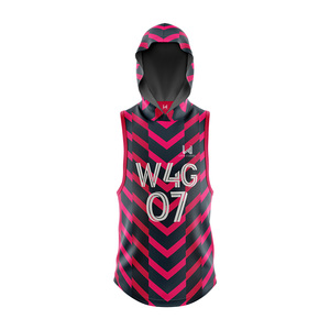 Customized 7v7 American Flag Football Jersey 100% Polyester Quick Dry Sleeveless <b>Pullover</b> Plus Size Front Sublimated OEM ODM - Product Image 2