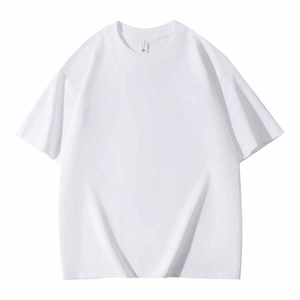 Camiseta Oversize de Algodón Grueso para Hombre, Corte Clásico Relajado, Cuello Redondo, Estilo Urbano, Moda, Venta al por Mayor, Ropa Personalizada - Product Image 3