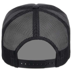 Casquette Trucker en Mousse et Maille Noire Unie Personnalisée Haut de Gamme, Vente Chaude, pour Streetwear et Sports de Plein Air - Product Image 5