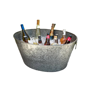 Cubo de Hielo Metálico Galvanizado Royal para Bebidas, Enfriador de Vino y Cerveza para Fiestas, Clubes, Bares, Cubo de Hielo de Sobremesa con Asa - Product Image 3