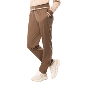 Conjunto Deportivo para Mujer con Cierre Completo, Cuello Camisero, Pantalones Ajustados con Cintura Elástica y Puños en los Tobillos, Paneles en Contraste, Venta al Por Mayor, Personalizado OEM - Product Image 4