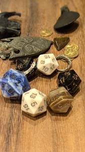 Master Craft Bone <b>Dice</b> Set Classic RPG Gaming Cubes Luxury Decorative Game Counter Gift Collection - Product Image 5