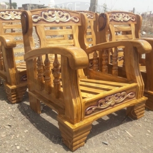 Siège de luxe SHREE RADHEY Maharaja en bois de Sheesham, fait main, design Art Déco, forme carrée, écologique et durable, inspiré du patrimoine indien - Product Image 3