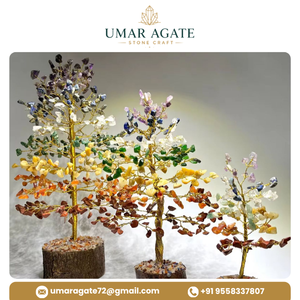 Arbre à Monnaie Portable en Pierres Précieuses Naturelles des Sept Chakras, 700 Éclats, Qualité Supérieure, Décoration Feng Shui, Guérison, Cadeau - Product Image 2
