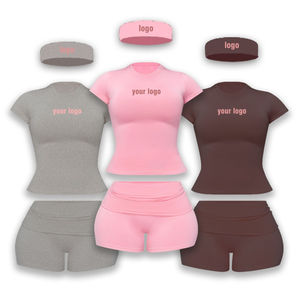 Conjunto de Pantalones y Chaqueta de Manga Larga para Mujer, Estilo Urbano Invernal Y2K, Logotipo Personalizado, Tejido de Punto, Diseño de Dos Piezas con Bordado en Color Contrastante - Product Image 3