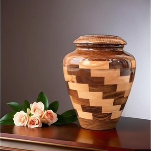 Grand Wooden Cremation Urn Memorial <b>Ash</b> Holder Featuring Decorative Secure Closure And Exquisite Natural Wood Character - Product Image 6