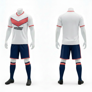 Custom Club Football Uniform with Logo, Breathable Fabric Uniform| <b>Men</b> Women Youth Sizes | Lightweight Quick Dry Training Sports - Product Image 3
