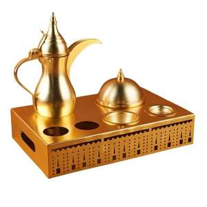 Cafetera Árabe Dallah de Latón Premium, Hecha a Mano, Tradicional del Medio Oriente, para Uso en el Hogar, Cafeterías y Restaurantes - Product Image 5