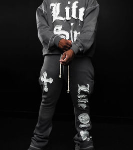 เสื้อฮู้ดดี้สไตล์วายทูเคสำหรับผู้หญิง แบบสตรีทแวร์ แต่งลายปัก ผ้าคอตตอนหนานุ่ม ซักล้างแล้ว พร้อมชุดเซ็ต - Product Image 2