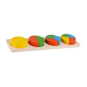 Rompecabezas de madera Montessori para clasificar formas, juguete geométrico de emparejamiento, juego de aprendizaje de apilamiento para niños - Product Image 1