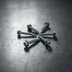 Heavy Duty Carbon Steel Zinc Plated Roofing Construction Fasteners-Self Drilling TEK Point Hex Drive <b>Screws</b> Class 4.8 6.8 Grade - Product Image 1