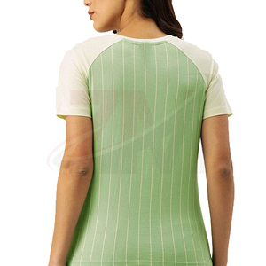 T-shirt en coton uni pour femme, coupe classique, tissu respirant et doux, décontracté, pour l'été, usage quotidien, basique, confort minimal, mode - Product Image 3