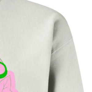 เสื้อสเวตเชิ้ตคอกลมพิมพ์ลายกราฟิก White Pretty Girl Vibes แขนยาว ปลายแขนจั๊มพ์ ผ้าฟลีซลำลองสำหรับผู้หญิง สวมใส่ได้ทุกวัน สไตล์สตรีท - Product Image 3