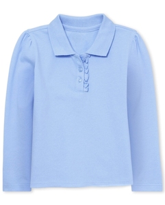 Polo de Manga Larga para Niñas, Alta Calidad, 100% Algodón, Transpirable, Ropa Casual de Invierno para Niños, Logotipo Personalizado - Product Image 2