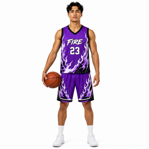 Conjunto de Uniforme de Baloncesto de Alto Rendimiento, Camisetas de Baloncesto Personalizadas con Logotipo del Equipo, Nombre y Número Impresos - Product Image 3