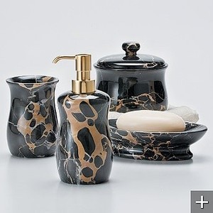 Juegos de Baño de Resina Acrílica Elegantes y Modernos, Hechos a Mano con Durabilidad, Decoración Única para el Hogar, Decoración Vibrante para el Baño - Product Image 3