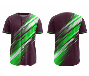 Camiseta de Béisbol Personalizada, Proveedor de Ropa Deportiva OEM, Camiseta con Logotipo y Números Personalizados |   Base de Poliéster Transpirable - Product Image 3
