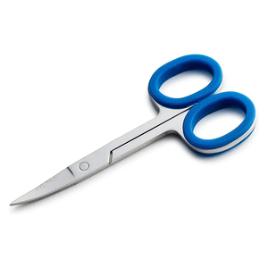 Ciseaux à ongles professionnels en acier inoxydable avec manche bleu pour manucure, pédicure, salon de beauté - Product Image 5