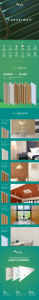 Panneau mural intérieur à lames, DIY, moderne, pour salle de bain et cuisine, ignifuge, résistant à l'eau, économique et écologique - Product Image 4