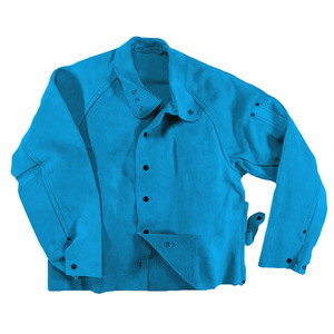 Veste de soudeur en cuir entièrement réglable, résistante au feu, résistance à la chaleur 500C-1000C, sécurité industrielle, usage intensif - Product Image 6