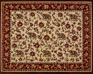 Burgundy Maroon Hand Block Print <b>Table</b> Mat Set White Cotton Placemats Export Quality Washable <b>Dining</b> Decor Masterpiece Set - Product Image 1