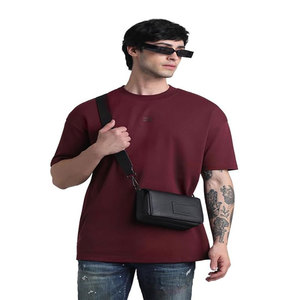 Camiseta Vintage de Manga Corta para Hombre, 260g, Algodón Lavado, Oversize, Hombros Caídos, Media Manga, Personalizable con Logotipo, Unisex - Product Image 4