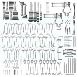 Juego de 197 Piezas de Instrumentos Quirúrgicos para Laparotomía, Acero Inoxidable, Reutilizables, Autoclavables, Kit de Cirugía Abdominal para Hospital - Product Image 1