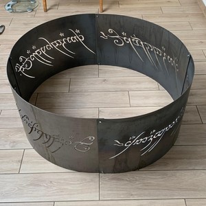 Modern <b>Outdoor</b> Garden Iron <b>Fire</b> Pit Ring Wood Burning Metal Bonfire <b>Outdoor</b> <b>Fire</b> Pit <b>Table</b> Portable Design Customizable Sizes - Product Image 6