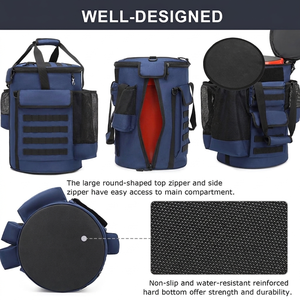 Sac à balles de baseball de grande capacité, poignée renforcée et sangle rembourrée, étui de rangement pour équipement d'entraînement pour équipes de baseball pour l'entraînement - Product Image 5