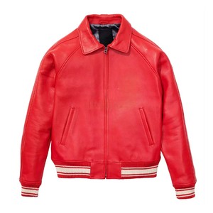 Chaqueta Varsity de Cuero para Hombre, Estilo Casual, Tendencia Actual, Antiarrugas, Calidad Premium, Precio Económico, Hecha a Medida - Product Image 1