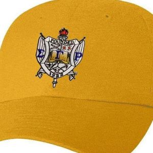 หมวกแก๊ป Sigma Gamma Rho ลายตราสัญลักษณ์สีเบจ หมวกแก๊ปสไตล์กรีกสำหรับพี่น้องในชมรม ปรับขนาดได้ หมวกเบสบอล SGRho ของที่ระลึกสำหรับชมรม - Product Image 6