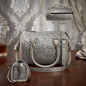 Vintage Women's <b>Handbag</b> Genuine Leather Bags Shoulder Bags designer Pattern Leather <b>Handbags</b> for Women - Product Image 3
