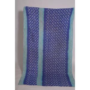 Vintage <b>Indian</b> Kantha Quilt Floral Printed Handmade Cotton <b>Throw</b> Eco Friendly Boho Reversible Bedspread Decor - Product Image 1