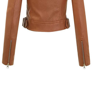 AL BARAKA WEAR Wholesale Custom Women <b>Leather</b> <b>Jacket</b> Slim Fit Biker Coat OEM ODM Embroidery Custom Label Breathable <b>Winter</b> - Product Image 6