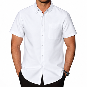 Custom Men Casual Button Solid Knitted <b>Sailors</b> Collar Broadcloth Full Sleeve Eco-Friendly Summer Dress <b>Shirts</b> 100% Cotton Quick - Product Image 3