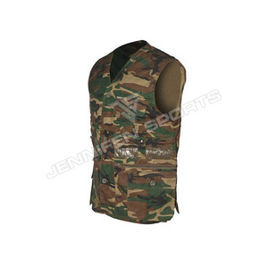 Gilet de chasse pour homme de haute qualité, camouflage automne-hiver, tissu en toile 100% coton, avec plusieurs poches - Product Image 2