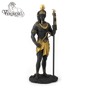 Figurine en résine de luxe peinte à la main, série égyptienne, DIEU DE LA CONNAISSANCE THOTH, DESIGN VERONESE, décoration d'intérieur - Product Image 3