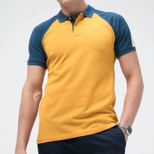 Services OEM, polos en coton pour hommes sur mesure de haute qualité, nouveau design, couleur unie, manches courtes, polos en coton à vendre - Product Image 1